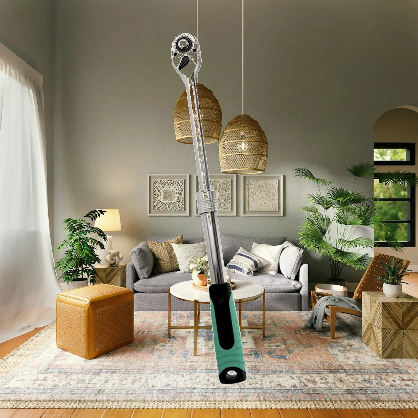

Ratchet Wrench Quick Release Reversible Switch Professional Multipurpose Retractable Wrench for Professionals Factories