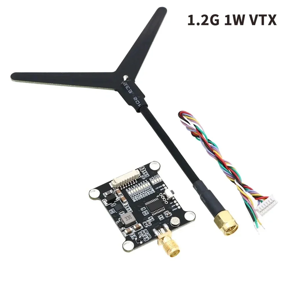 1,2 GHz 1W VTX VRX Videoübertragungsmodul Y-förmige Antenne FPV Langstrecken-Renn- und Freestyle-Drohnen-Quadcopter Bürstenlose Teile – Detail 1