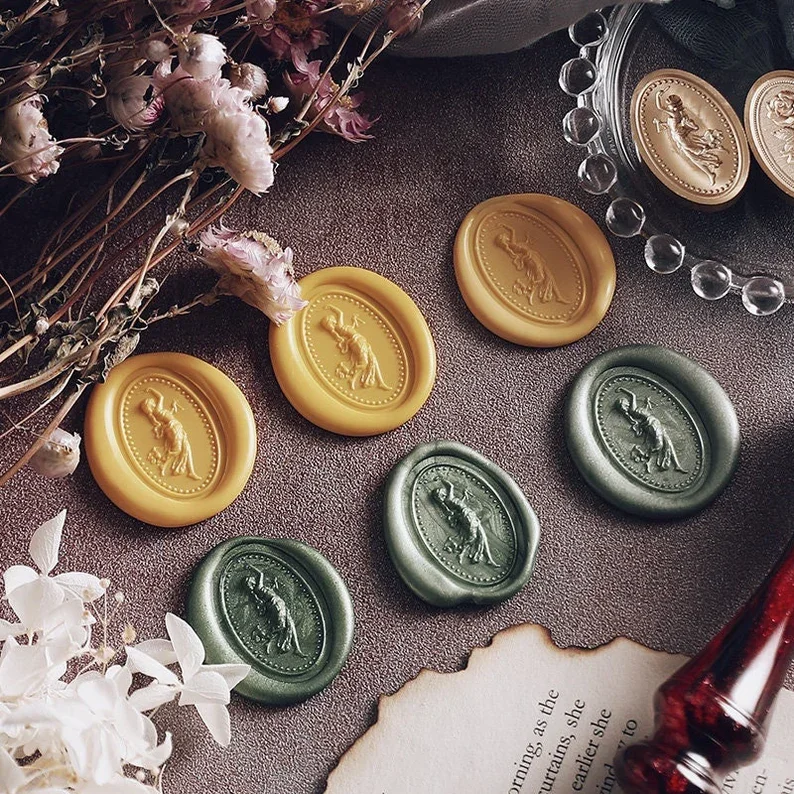 3D Themis goddess Wax Seal Stamp Kit, goddess wax seal kit, envelope seal stamp, invitation seal stamp