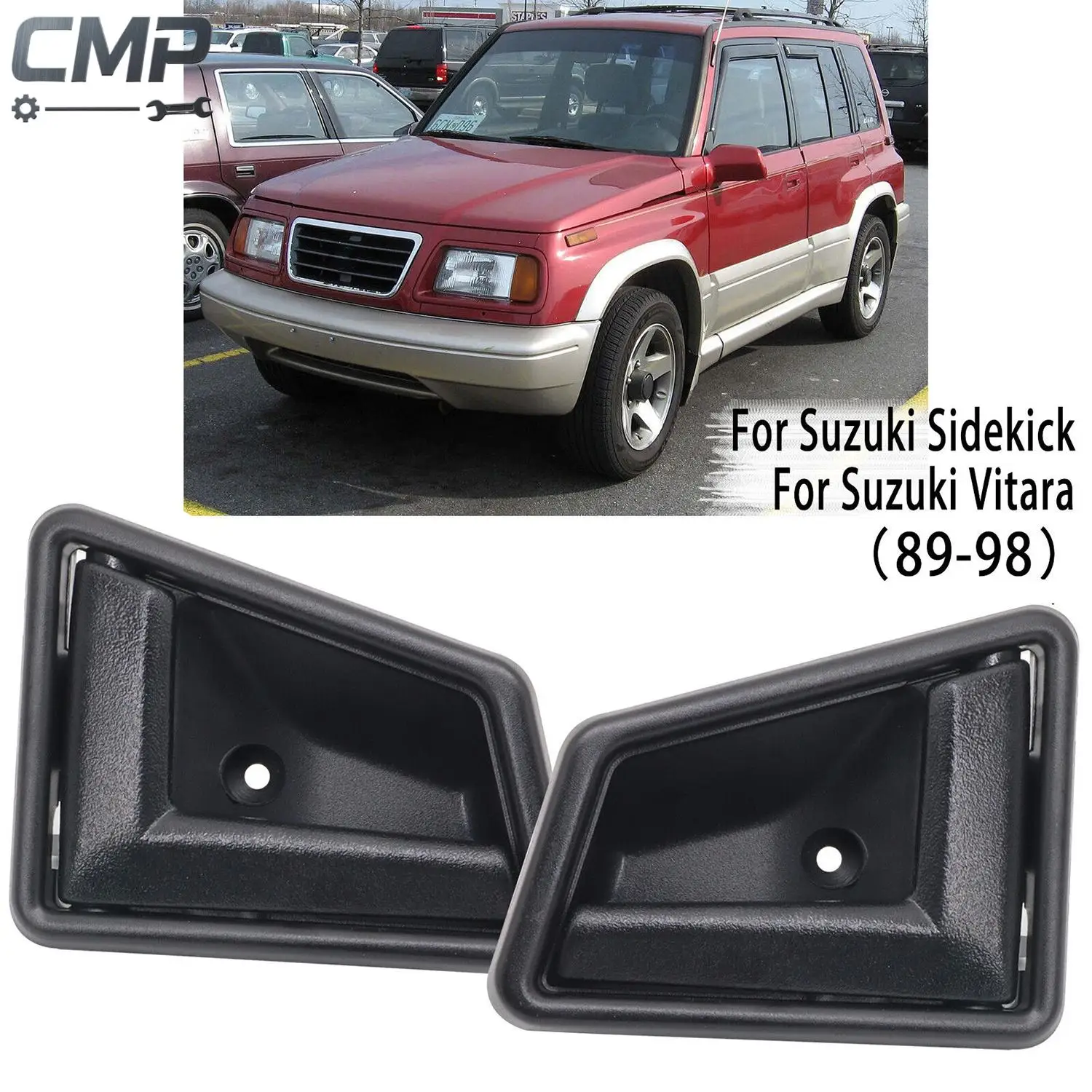 

4 шт. внутренние дверные ручки для салона автомобиля, замена 8313056B015ES 8311056B015ES для Suzuki Sidekick Vitara, внутренние дверные ручки, автозапчасти