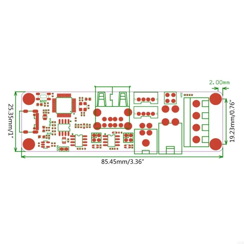 وحدة BIGTREETECH U2C لها واجهة قابلة للتوصيل لأجزاء الطابعة للطباعة ثلاثية الأبعاد EBB36 EBB42