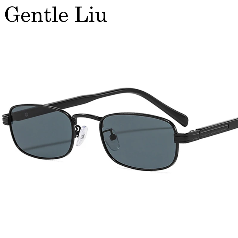 

Small Rectangle Punk Sunglasses Men 2026 Luxury Brand Retro Square Sun Glasses For Male Trendy Driving UV400 Eyewear Shades