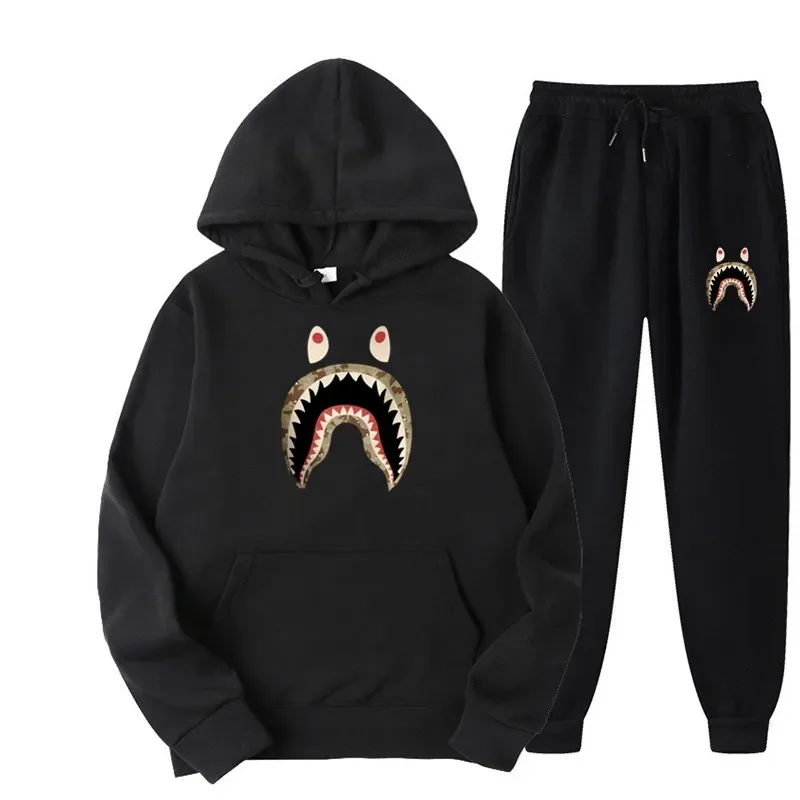 

Brand Autumn and Winter Hoodie Suit Woman Men's Fashion Hoodie Brand Pants Casual Jogging Suit Sports Wear Sweatshirt