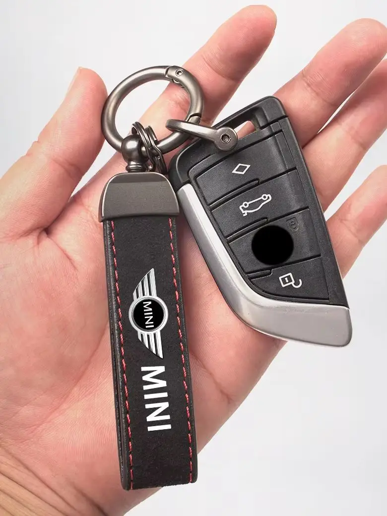 Kapsle zaworów opon samochodowych zamszowe breloki do kluczy samochodowych do MINI WORKS One Cooper JCW R60 R59 R58 R57 R56 R55 R53 R52 — 2