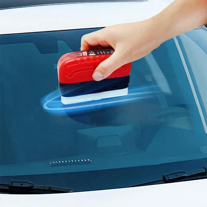 Car GlassCoating Oil Film Clean Brush  Powerful Windshield  Rearview Mirrors Cleaner Remove Dirt Car Glass Cleaning Brush