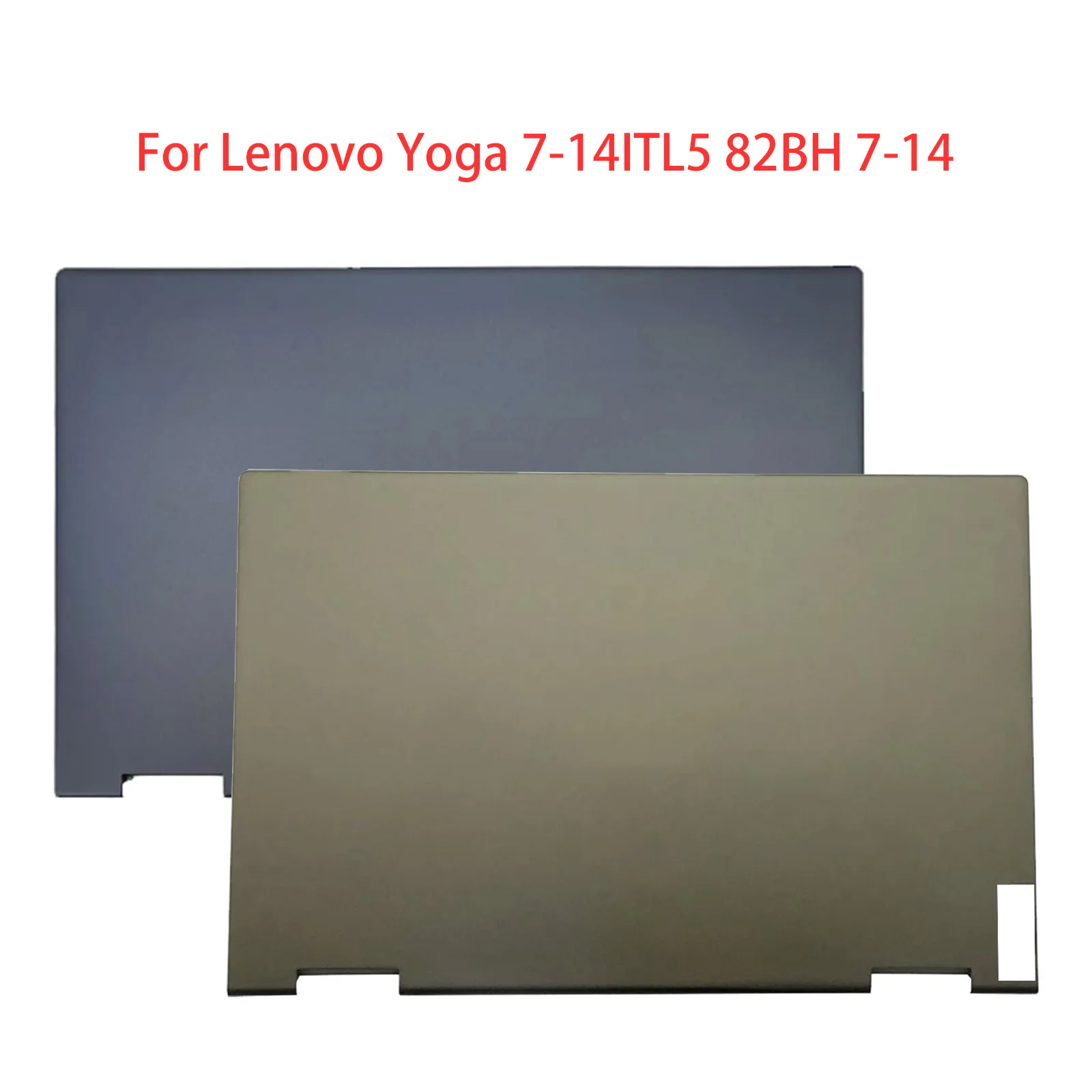 New LCD Back Cover Rear Lid Top Case For Lenovo Yoga 7-14ITL5 82BH 7-14 5CB1A08845 5CB1A08844 Gray/Moss Green