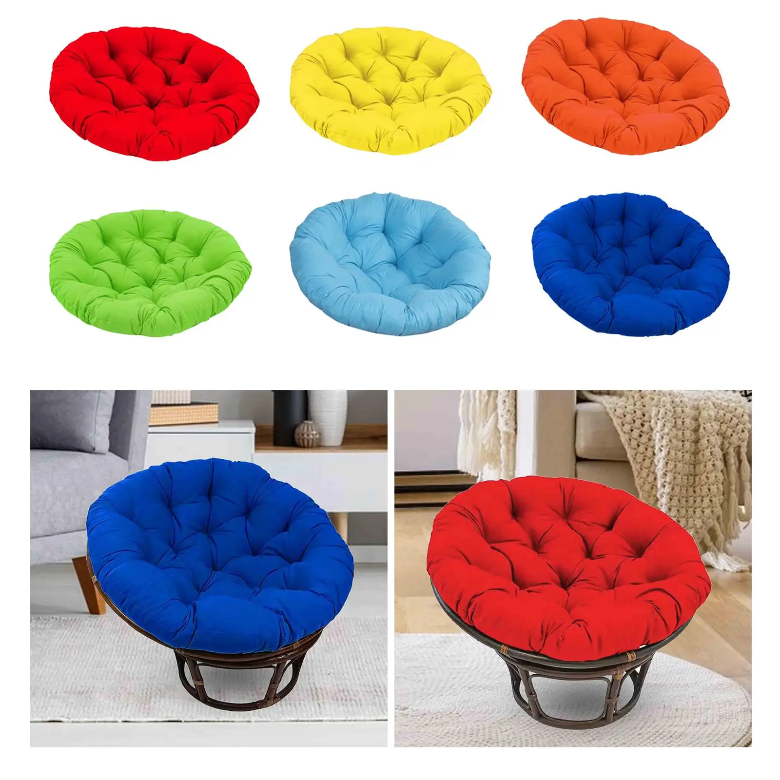 Hammock Chair Cushion, Rattan Cushion, 40cm Outdoor Seat Cushion, Swing Chairs Pad for Swing Chair Kitchen Indoor Outdoor
