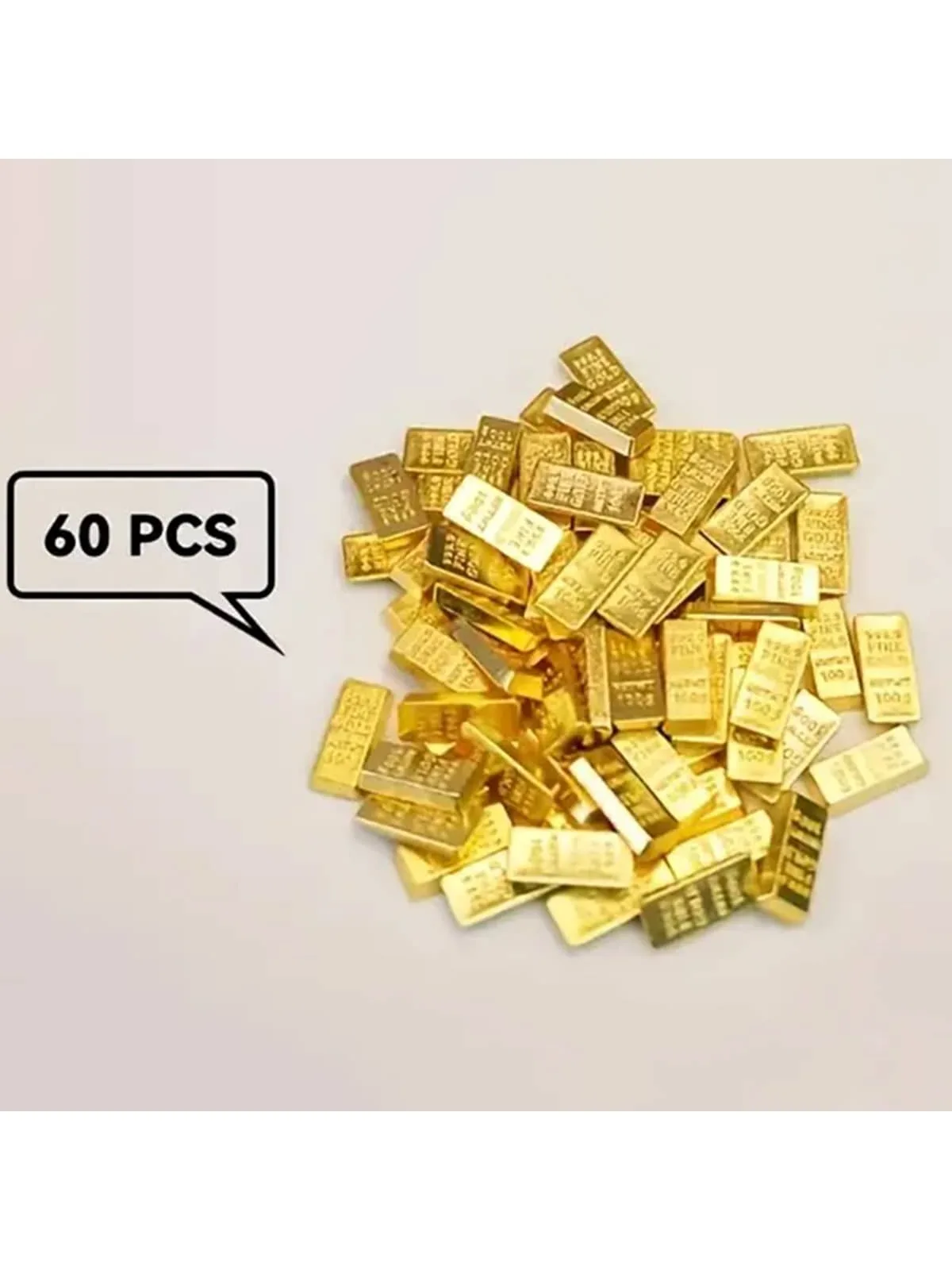 Mini-Goldbar-Replik – 24 Karat vergoldetes Legierungs-Sammlerstück, dekoratives Ausstellungsmodell für Zuhause/Büro, Investment-Requisiten-Geschenk (Reali – Detail 10
