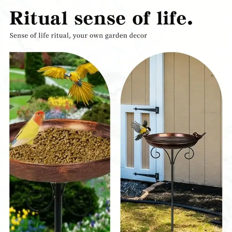 QX2E Standard Metal Bird Feeder Offering 31 Inch Height And Functional Construction For Outside Use
