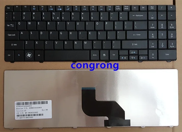 Teclado americano para laptop para ACER Aspire 5516 5517 5332 5532 5534 5732 5732Z 5732ZG 7713 7715 MP-08G63SU-528