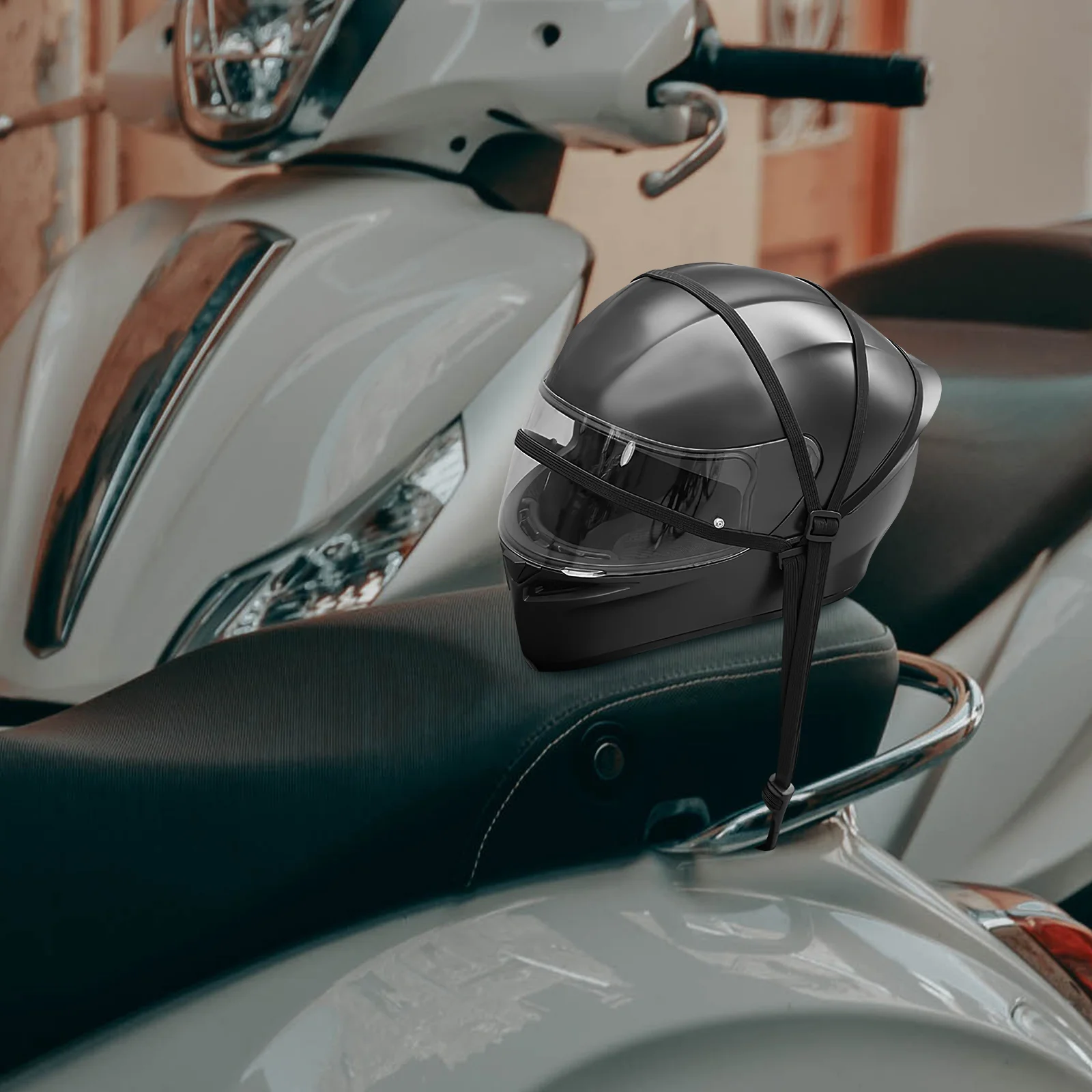 

5Pcs Bungee Cord for Cars High Strength Motorcycle Holder with Hooks Travel Outdoor Riding Gear Fixing Rope