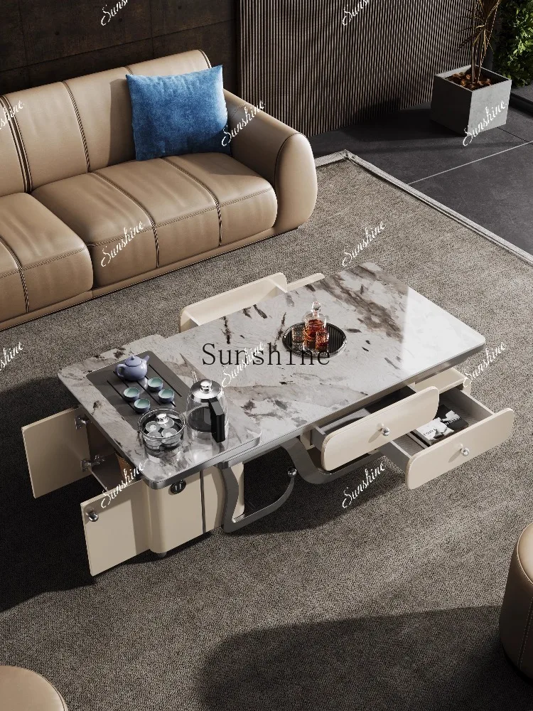 

Living room household storage integrated light luxury modern small apartment minimalist high-end small tea table FT