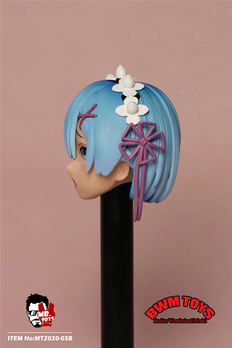 متوفر MR.TOYS MT2020-05 1/6 أنيمي فتاة ريم رام خادمة PVC رئيس نحت نحت نموذج صالح 12 ''أنثى الجندي عمل الشكل الجسم #3