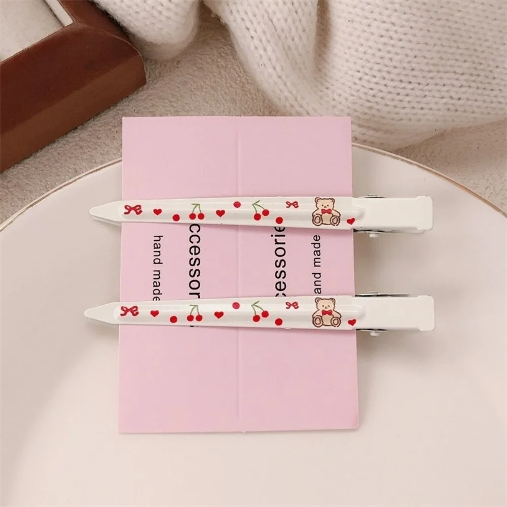 1Pairs الكرتون القوس الدب مقاطع الشعر جرلي دبوس الشعر الحلو Hearwear الانفجارات دبوس الشعر كسر مشبك شعر فتاة إكسسوارات الشعر هدية