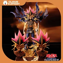 The Dark Side Of Dimensions Figure Yugi Muto 28cm Figures Double Headed Carving Model Statue Doll Collection Decoration Toy Gift