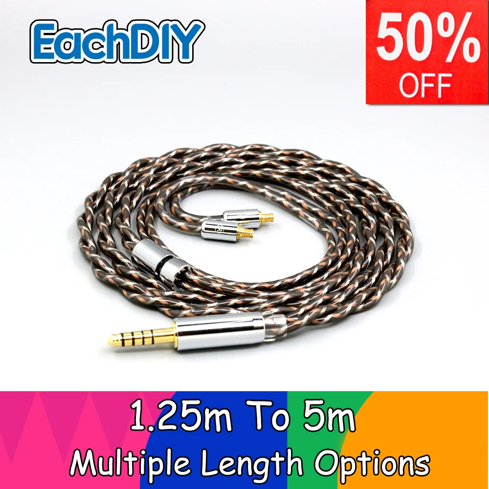 

TypeX 25AWG Litz Shielding 7n OCC Earphone Cable For CKR100IS CKS1100IS Audio Technica ATH-CKR100 CKR90 CKS1100 LN008904