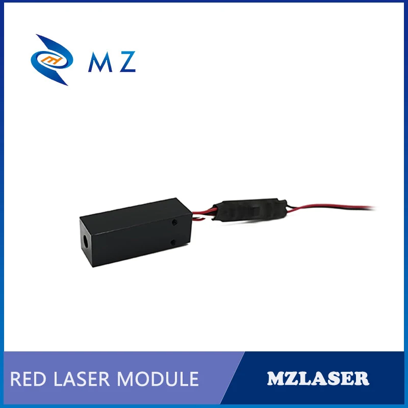 Posizionamento dell'obiettivo in vetro rettangolare linea rossa 638nm 12V 50mW modulo Laser grado industriale