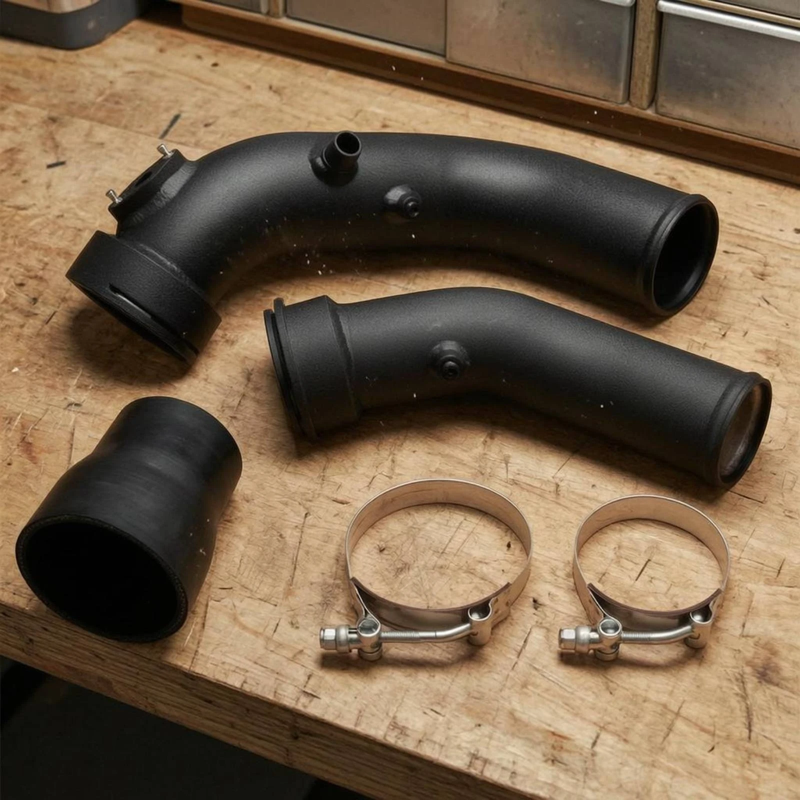 Turbo Intake Pipe Kit Aluminum Alloy German Car Intake Pipe Kit