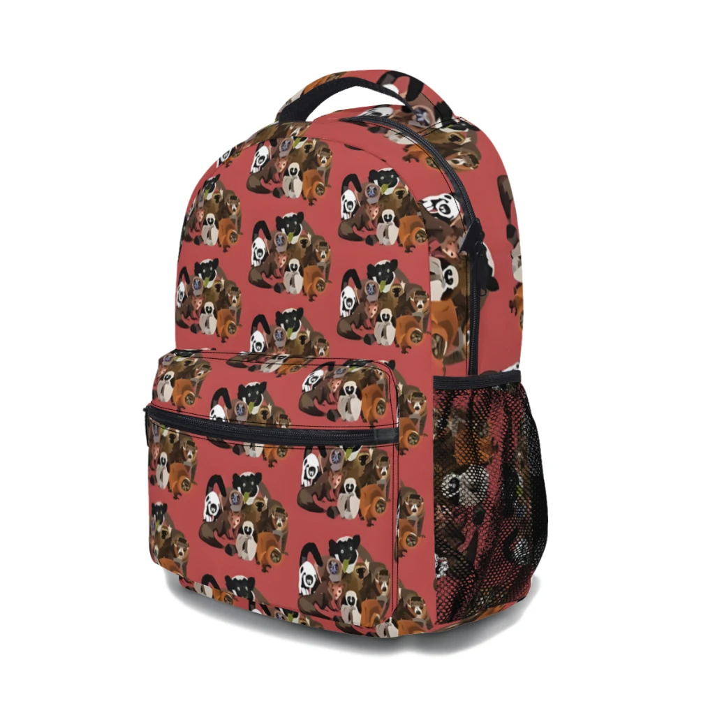 L is for Lemur-mochila universitaria impermeable de alta capacidad para mujer, bolsa de libros de viaje para ordenador portátil, a la moda, nueva ﻿ ﻿