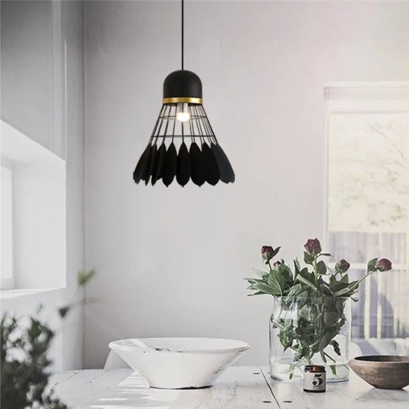Retro Loft Anhänger Lampe Moderne Industrielle E27 Wought Eisen Rahmen Metall Ball Anhänger Licht für Schlafzimmer Küche Insel Hängen Lampe