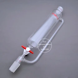 1Piece 10ml To 1000ml Lab Glass Standard Mouth Constant Pressure Funnel, Cylindrical Drip Separating Funnel