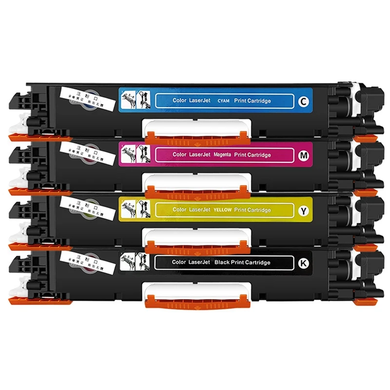 

4PCS CE310 CE310A -313A 126A Compatible Color Toner Cartridge For HP Laserjet Pro CP1025 M275 100 MFP