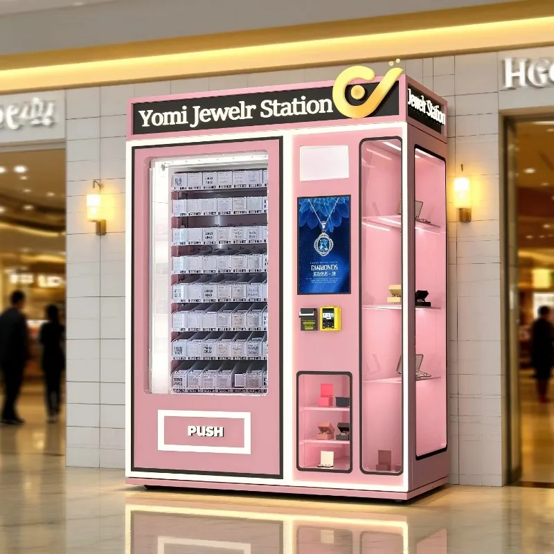 

OME Jewelry Vending Machines Small Business Makeup Beauty Automatic Retail With Card Reader Cosmetics Vending Machines For Sale