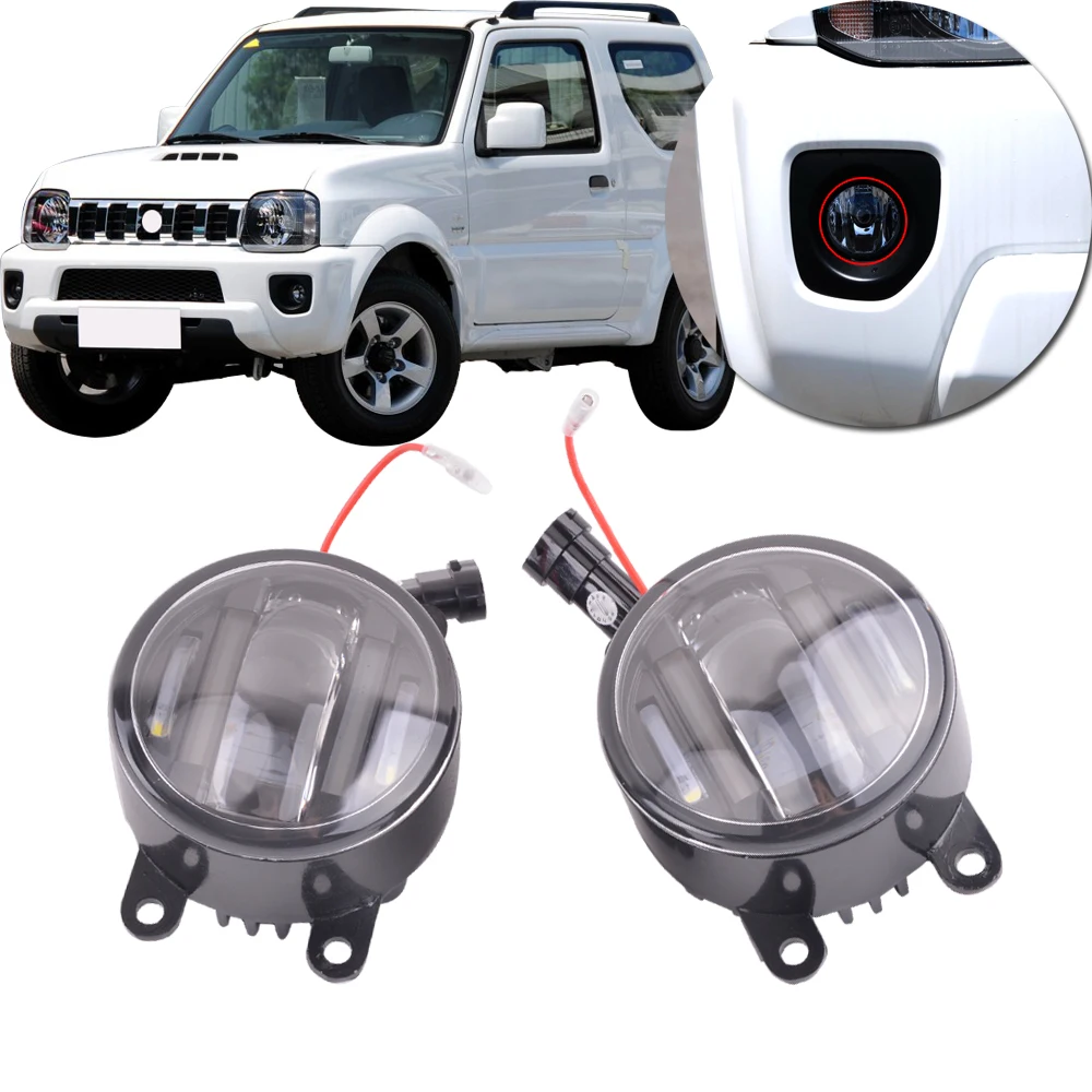 

Kamshing 2PCS For Suzuki Jimny SX4 Swift 2007 2008 2009 2010 2011 2012 2013 2014 2015 LED Fog Light FogLight Fog lamp FogLamp