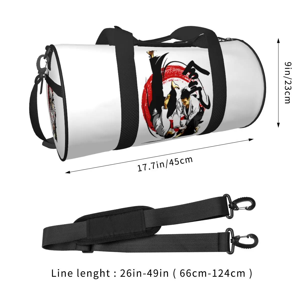 Karate Karate Suit Karate Sport Bags Large Gym Bag Oxford Men Women Custom Handbag Travel Funny Fitness Bag