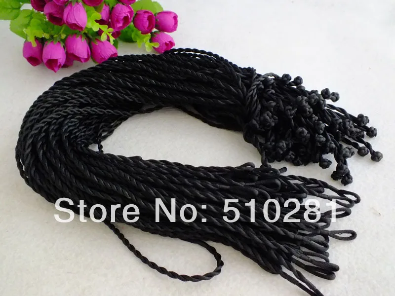 100pcs  18inches 3mm Black Silk Nylon Cord Fit Necklace Cord Making