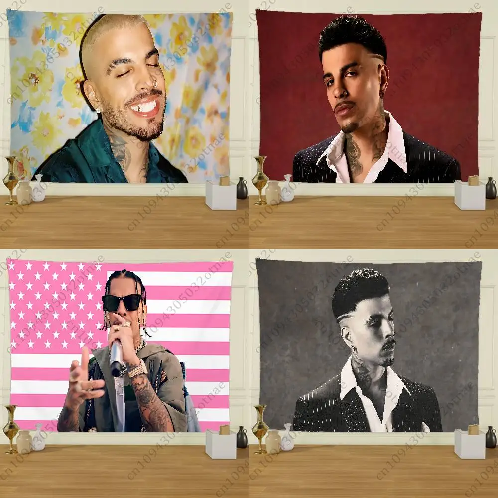 

R-Rauw A-Alejandro Flag Tapestry Creative Pattern Photo Living Room Wall Art Decor Party Outdoor Decorate Banners