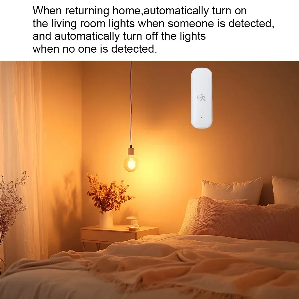 ZigBee Smart Pir Motion Sensor Detector With Temperature and Humidity Sensor Security Burglar Works With Home Assistant image 4