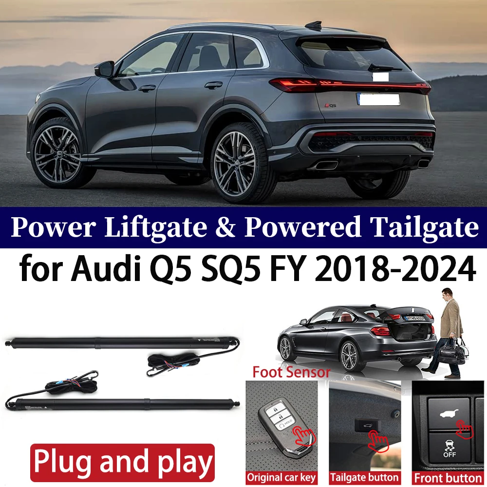 

ZhuCamX for Audi Q5 SQ5 FY 2018-2024 Car Auto Power Electric Tailgate Liftgate Lift Trunk Closer System Boot Lift Motor Kit