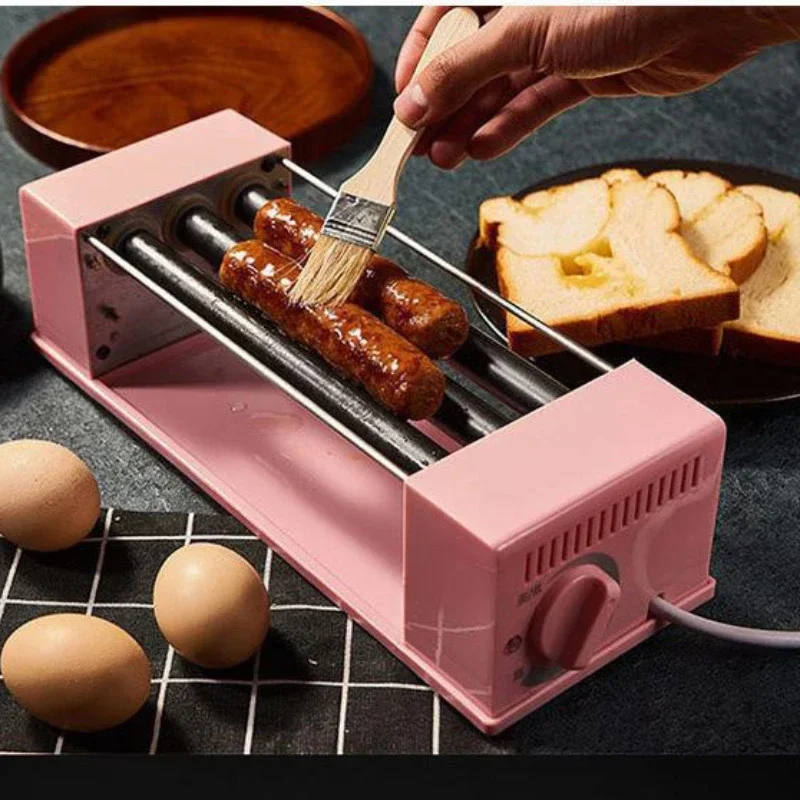 Sausage Griller 1PC Home Mini Hot Dog Maker Mini Homemade Sausage Grilled Sausage Roller Nonstick Rack Breakfast Machine