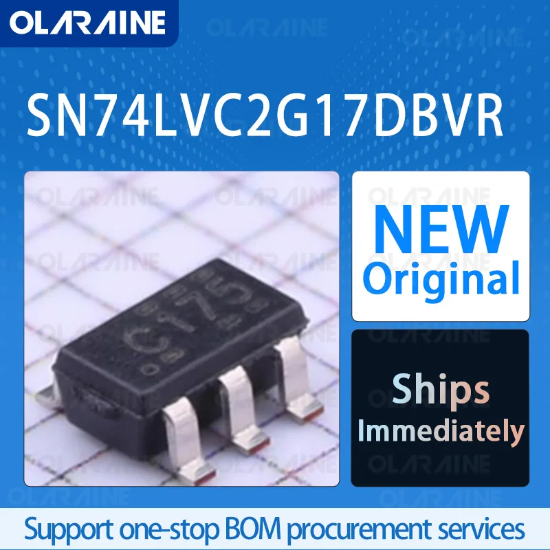 

10/50/100Pcs SN74LVC2G17DBVR SOT-23-6 original ic chip Buffers and line drivers RoHS 2 Output Voltage 5.5 V