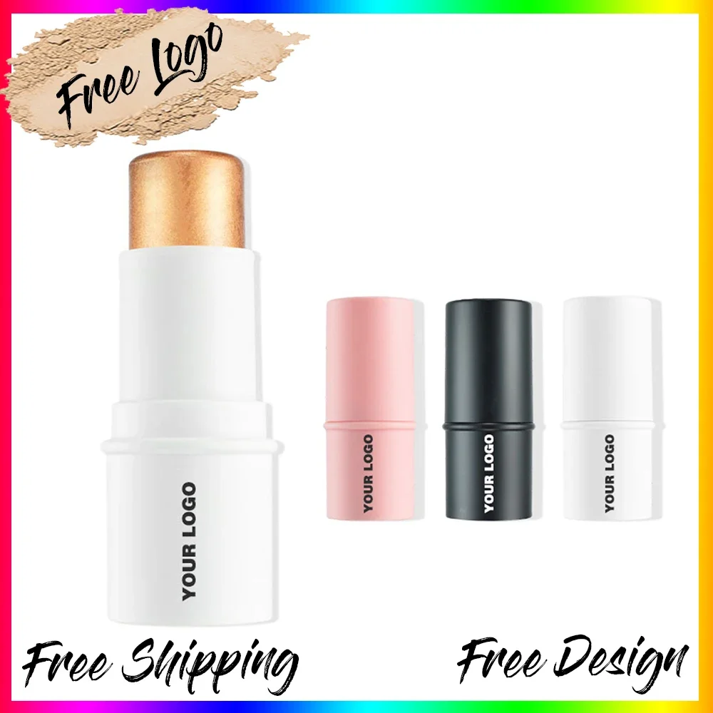 Vegan Highlighter Stick Private Label Highlight Stereo Concealer Brightening Shadow Contour Stick Face Makeup Custom Wholesale