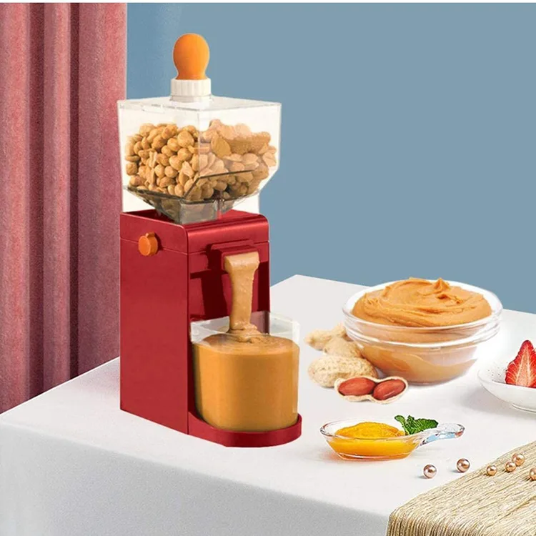 

Small peanut butter machine fully automatic cooking machine household nut grinding peanut machine