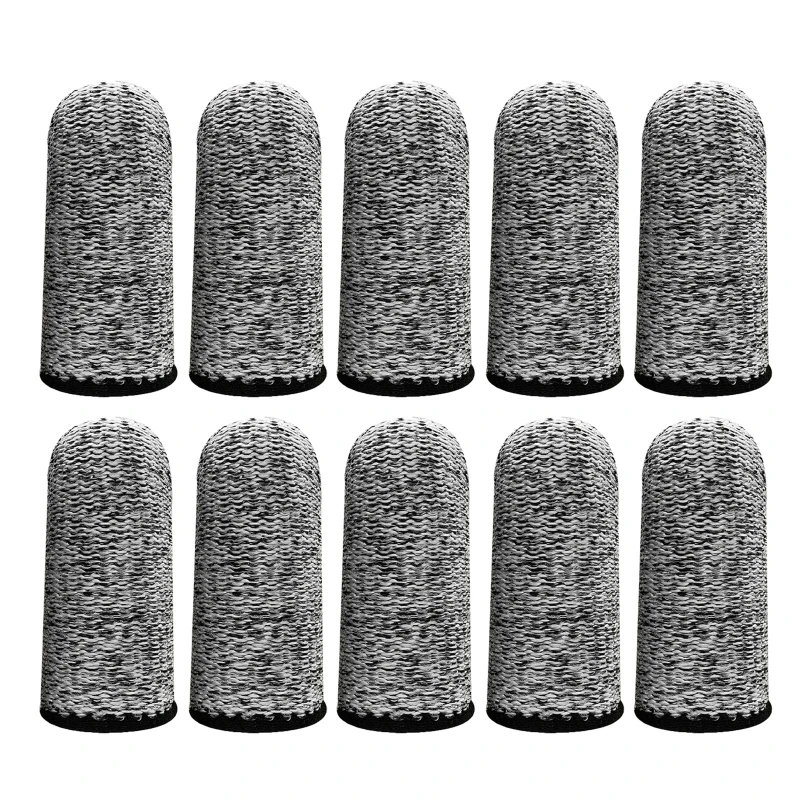 10Pcs Finger Cots Thumb Protector Anti-Cut Fingertips Finger Sleeve Flexible Resistant Protection Finger Cots for Work DIY