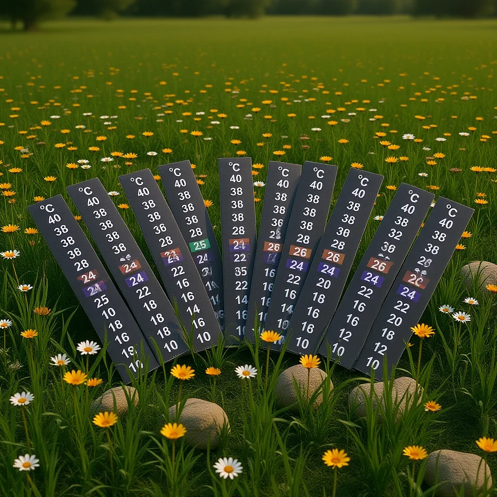 

5 pcs Aquarium Thermometer Sticker 10℃ 40℃ Digital Temperature Strip for Fish Tank Safe Self Adhesive Easy Use