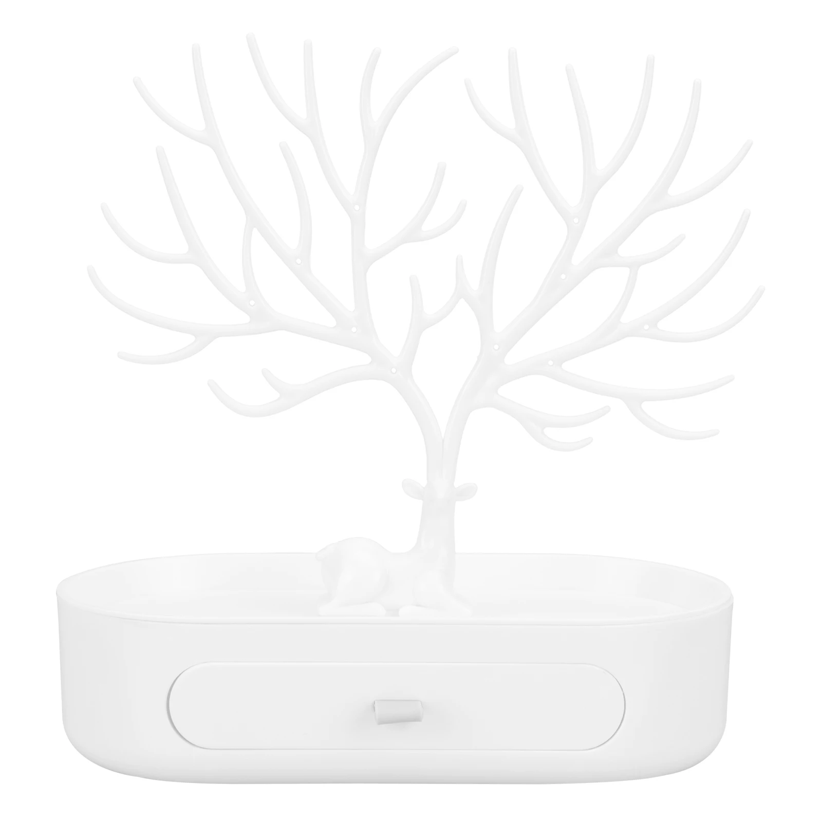 

1pc Jewelry Storage Box Deer Organizer Holder Multifunctional Container Drawer Practical Durable Cosmetics Tray Ring Necklace
