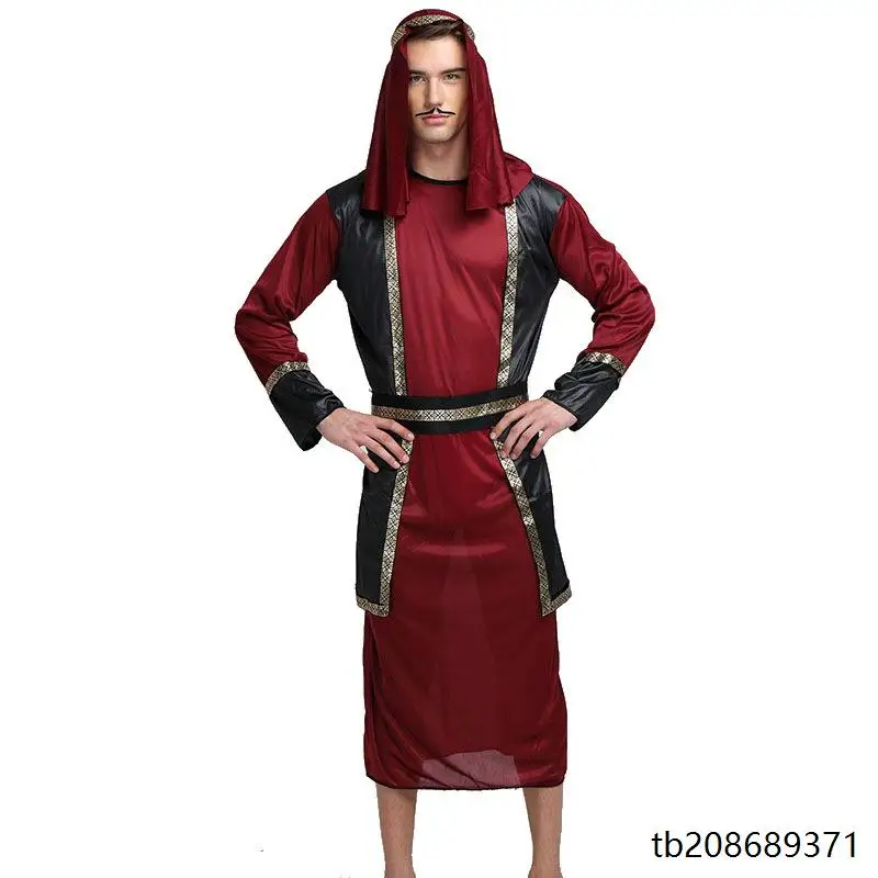 

loween White Robe Performance Costume Arab Middle East Long Dr Par Masquerade Ethnic Stage Performance Outfit