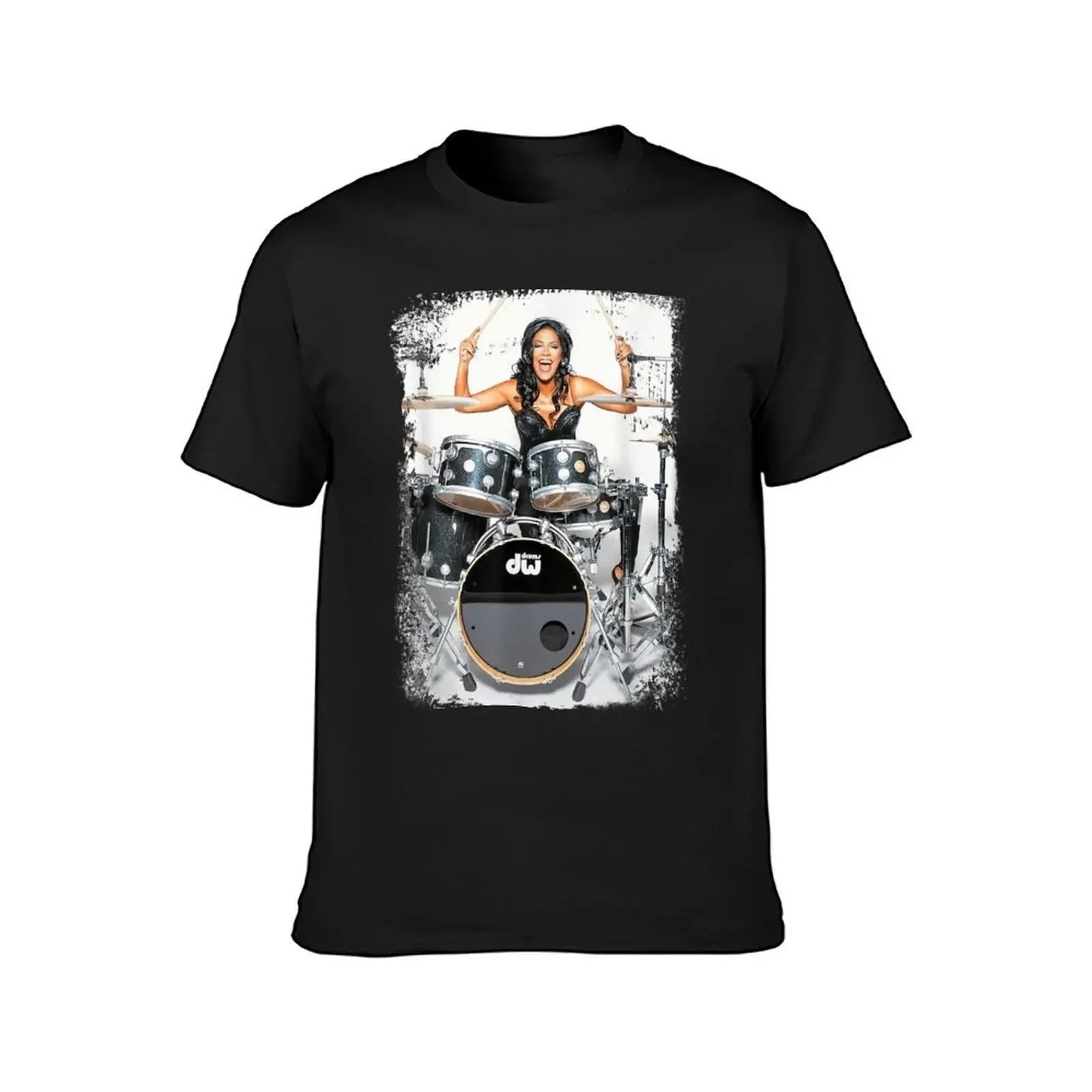 Sheila E. drummer - Prince drum woman - digital art by IonaArtDigital T-Shirt blacks mens white t shirts