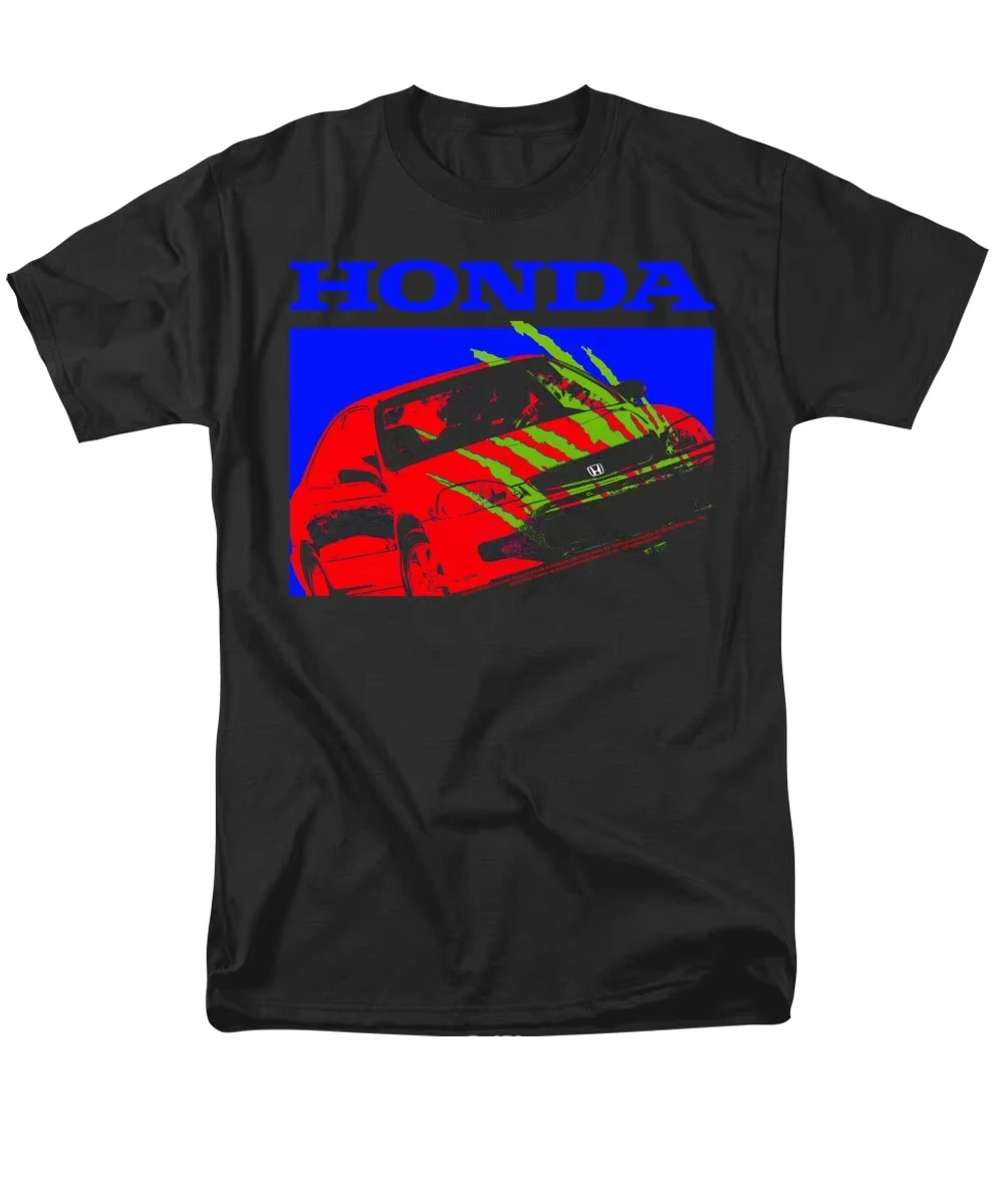 

Футболка Honda Футболка с принтом логотипа в стиле ретро для мужчин и женщин в одном стиле, удобная спортивная дышащая футболка