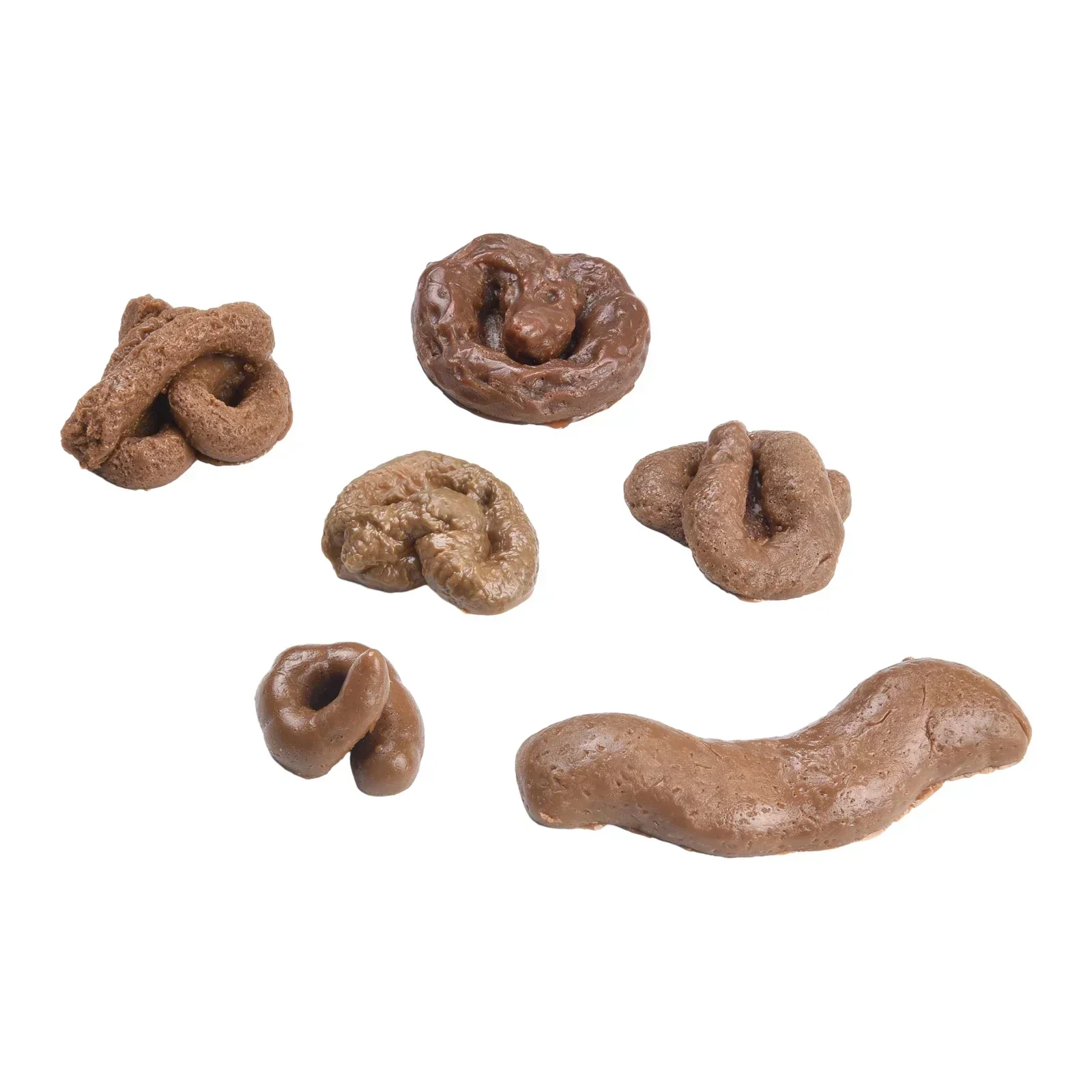 Fake Dog Poo Realistic Poop Soft TPR With Bag 6pcs/Set Non-toxic Party Gift Toys Pranks Rubber Safe Accessories