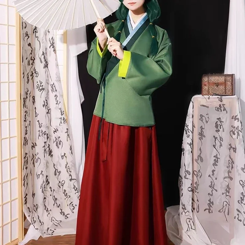 Anime Maomao Cosplay Costume Apothecary Diaries Kimono Mao Mao Uniform Wig Outfits Halloween Carnival Party For Women