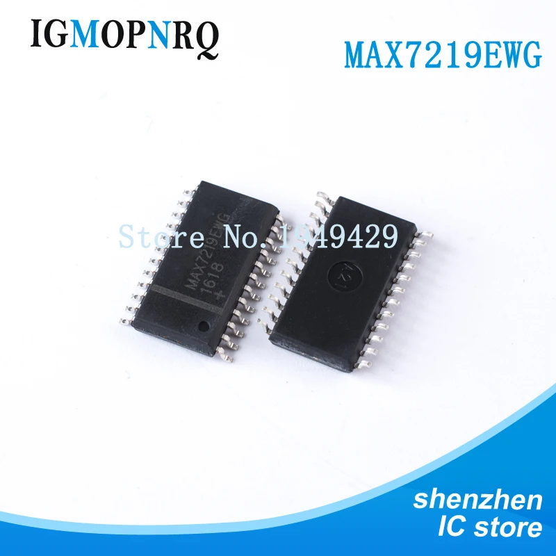 10 pièces/lot MAX7219 7219EWG MAX7219EWG SOP24 SMD affichage authentique