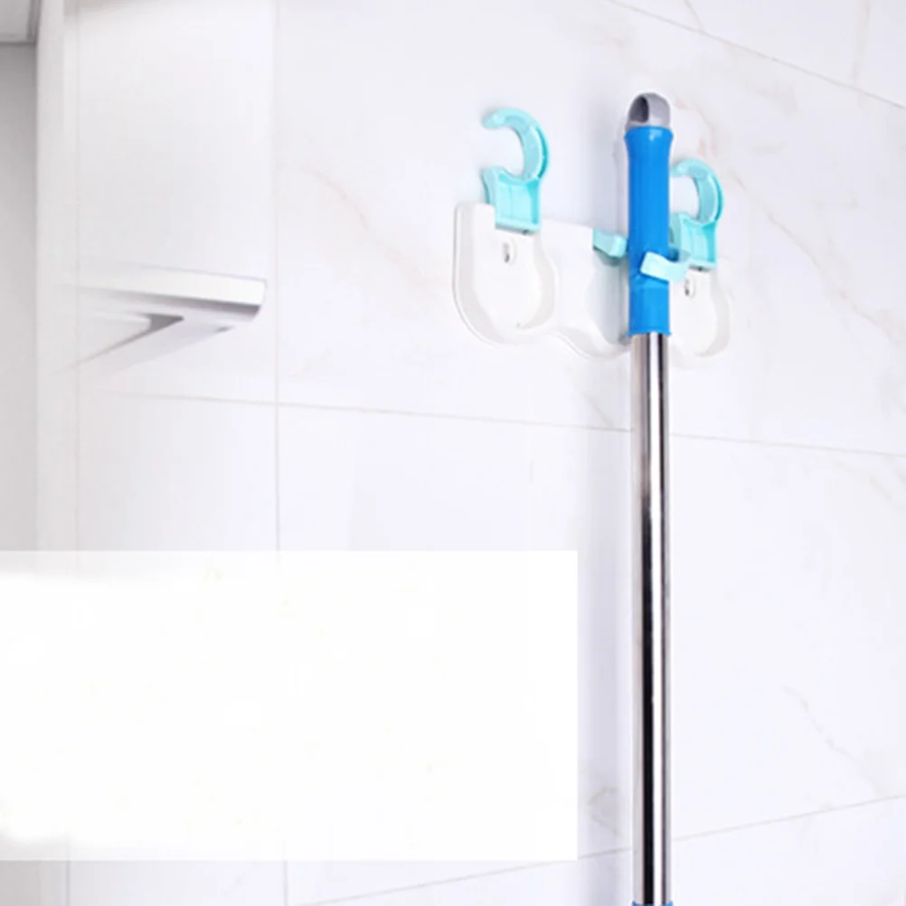

Heavy Duty Suction Cup Hooks Reusable Mop Broom Towel Holder Waterproof Oilproof Wall Mounted Organizer Rack for Bathroom