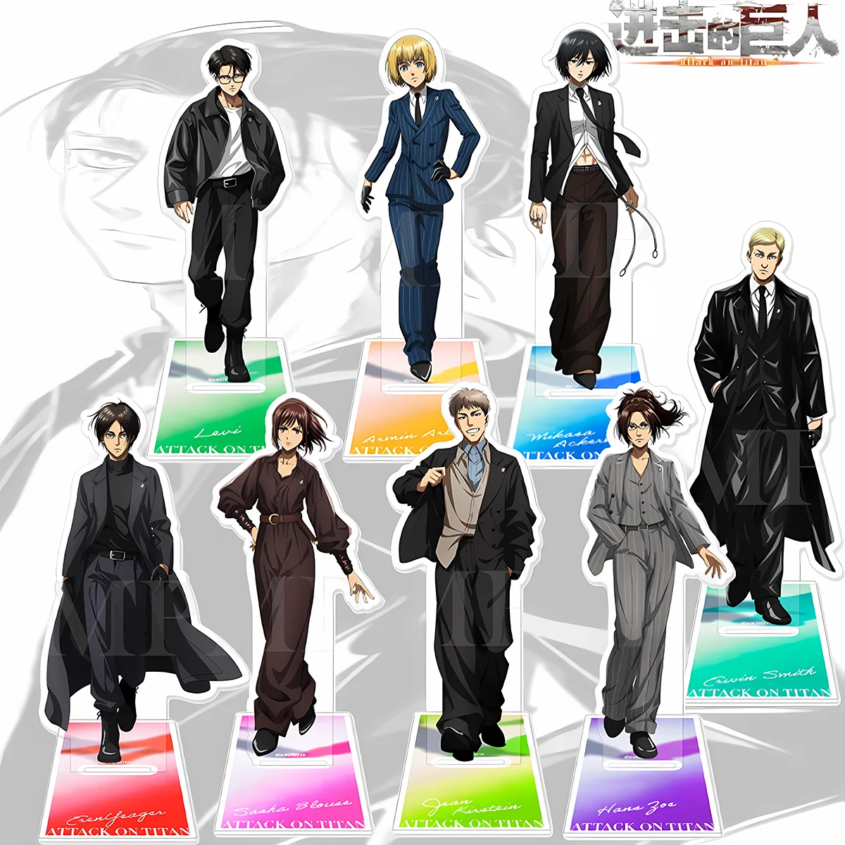 Anime Attack on Titan 15cm Acrylic Stand Ere Mik Nice Gift Xmas Present Bookcase Anime Collection Cabinet Decor Figure Keychain