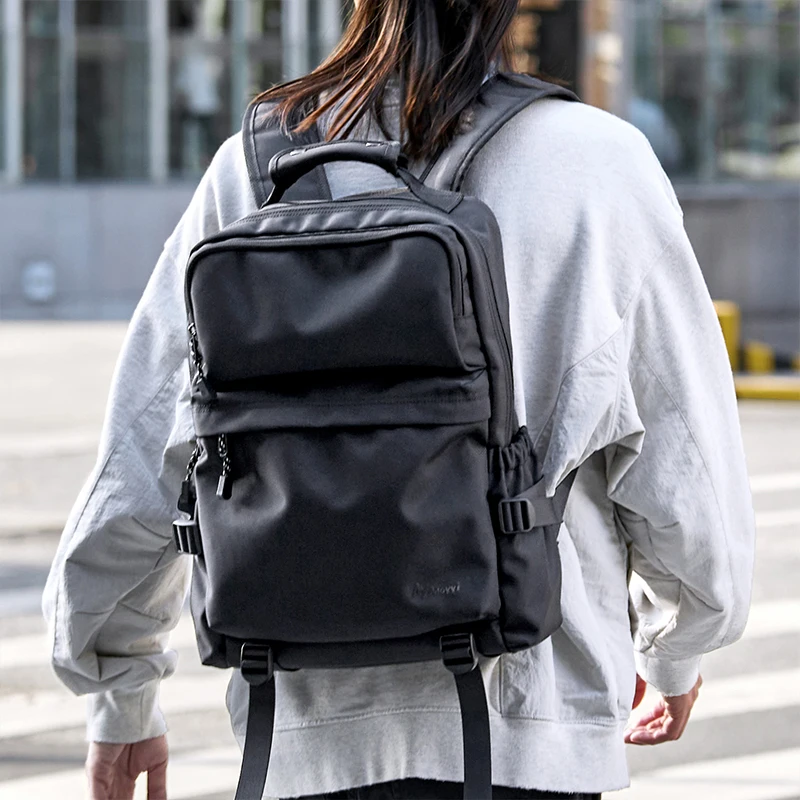 Large Capacity Casual Men School Backpack Stylish Waterproof 15 Inch Laptop Bag Camping Hiking College Travel Backpack Daily Use