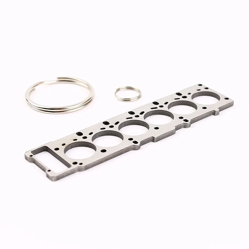 JDM Turbo 6 Cylinder Head Gasket Metal Keychain Keyring Key Chain Ring For BMW S54 Z4M E46 M3 Mercedes 606 016 03 20